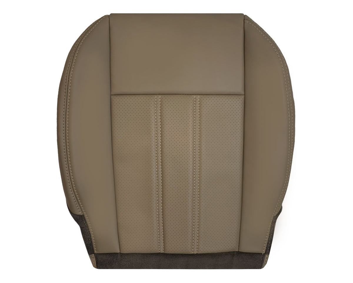 2008 -2020 For Dodge Grand Caravan Front Replacement Seat Cover: Tan Perforated
