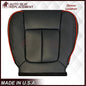 2011 - 2014 Ford F-150 Perforated Genuine Leather or Synthetic Leather Black W/ Red Pipping Seat Covers