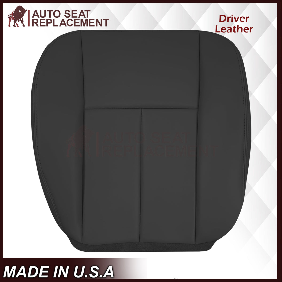 2005-2009 GMC Envoy SLT Denali - Replacement Leather Seat Cover In Black