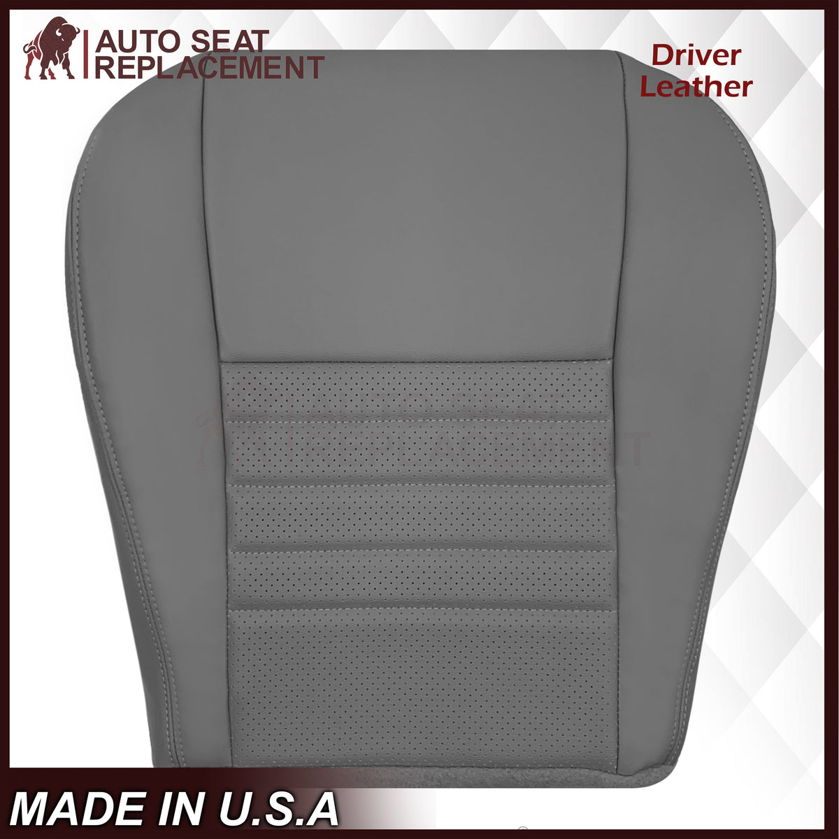 1999-2004 Ford Mustang GT Convertible Replacement Seat Cover In Medium Graphite Gray