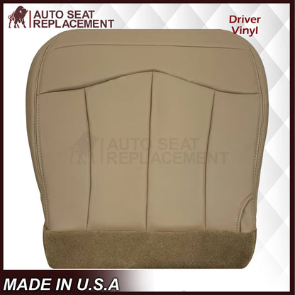1999-2003 Ford F150 Lariat Replacement Seat Cover in Tan: Choose Leather or Vinyl