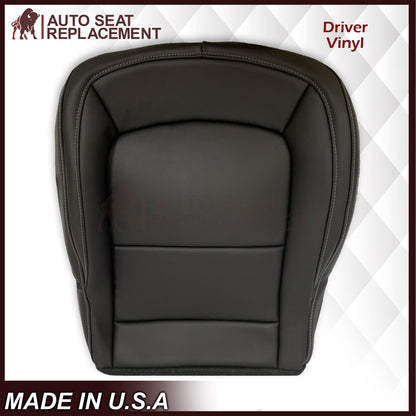 2015 - 2022 GMC Canyon & Canyon Denali (PERFORATED) Replacement Bottom Seat Covers in Jet Black OR Gray / Dune Tan: Choose your side