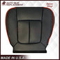 2011 - 2014 Ford F-150 Perforated Genuine Leather or Synthetic Leather Black W/ Red Pipping Seat Covers