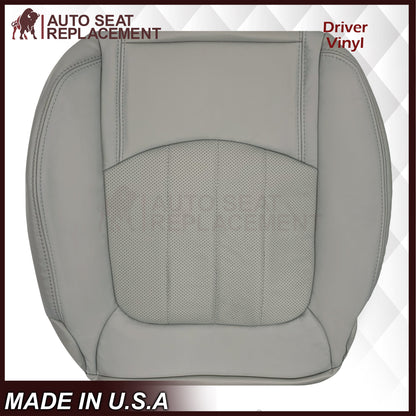 2007-2012 GMC Acadia Denali/SLT Replacement Leather/Syn. Leather Seat Cover: Gray, Perforated