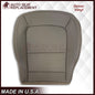 2015 - 2022 GMC Canyon & Canyon Denali (PERFORATED) Replacement Bottom Seat Covers in Jet Black OR Gray / Dune Tan: Choose your side