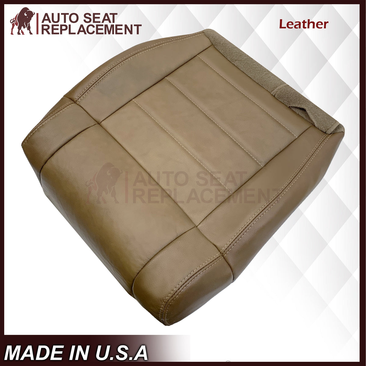 2007-2012 Jeep Wrangler-Replacement Driver OR Passenger Side Seat Cover In Dark Saddle