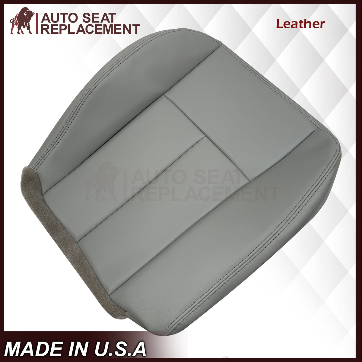 2005-2009 Chevrolet Trailblazer EXT LT Leather Replacement Seat Cover Gray