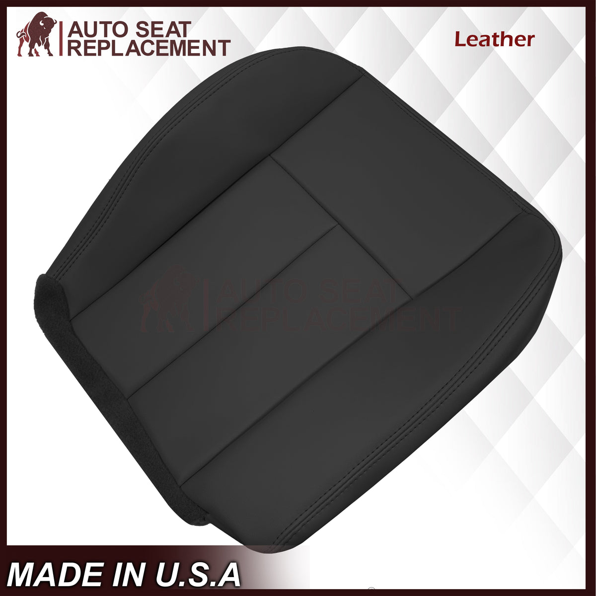2005-2009 GMC Envoy SLT Denali - Replacement Leather Seat Cover In Black