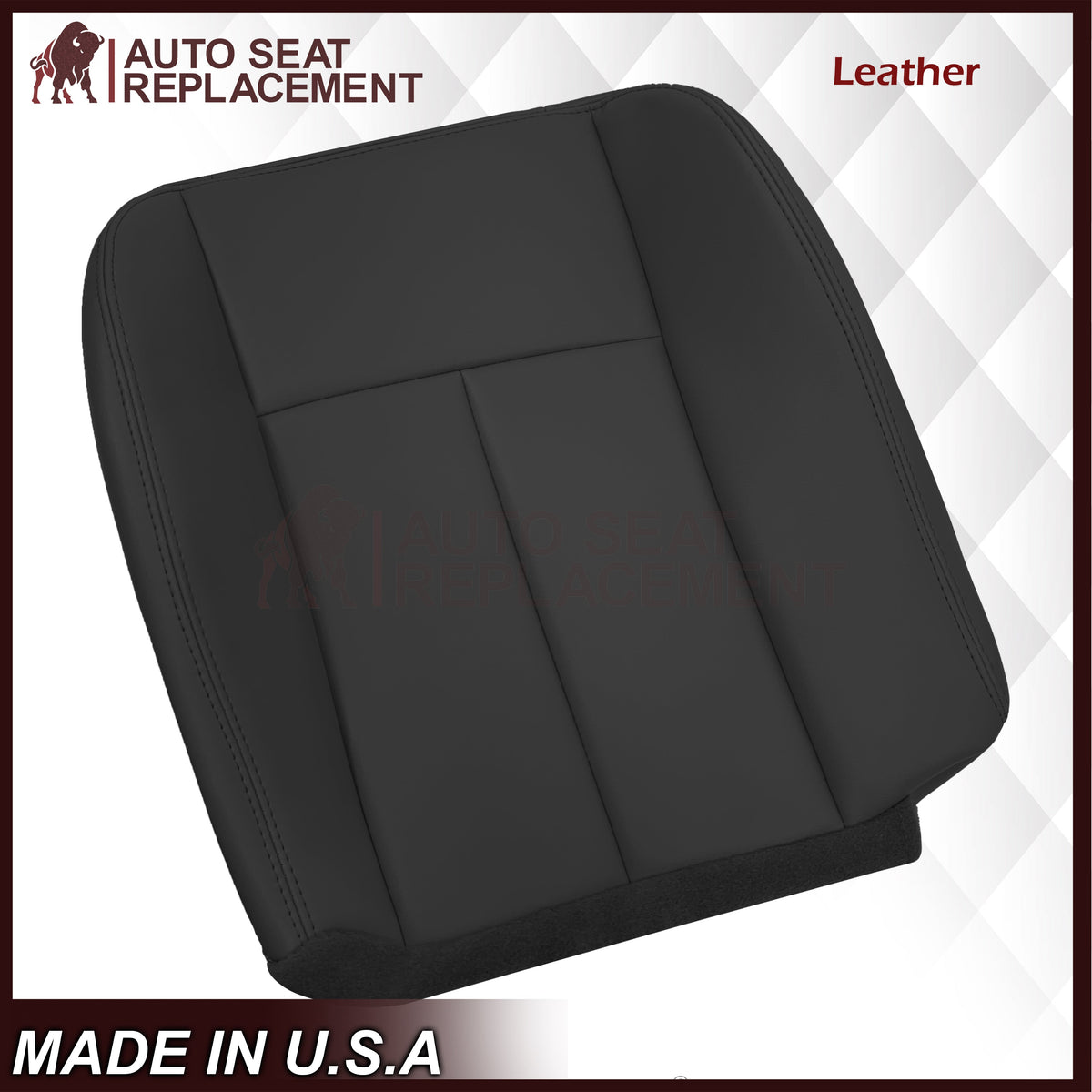 2005-2009 GMC Envoy SLT Denali - Replacement Leather Seat Cover In Black