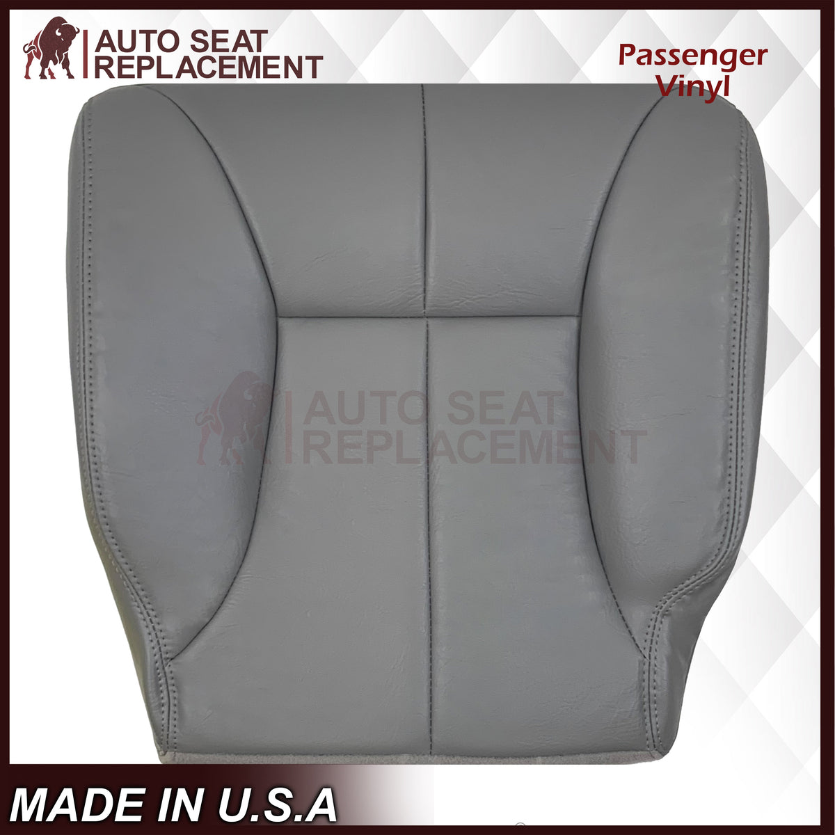 1998-2002 Dodge Ram 1500 2500 3500 Extended Cab Driver OR Passenger Bottom Seat Cover in Mist Gray: Choose From Variation
