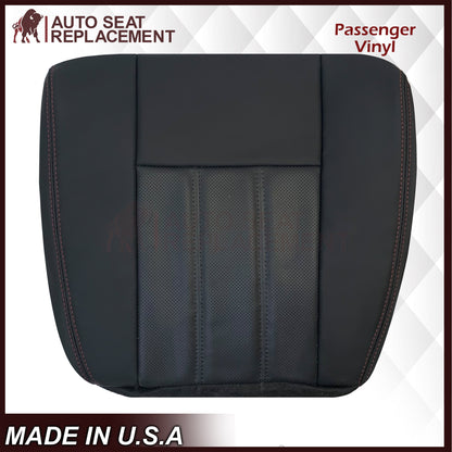 2008 - 2020 For Dodge Grand Caravan Front Pattern #2 Replacement Seat Cover W/ Red Stitching