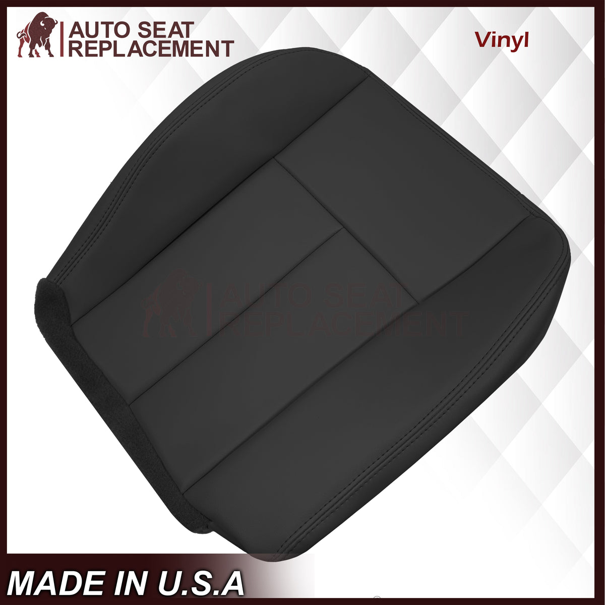 2005-2009 GMC Envoy SLT Denali - Replacement Leather Seat Cover In Black
