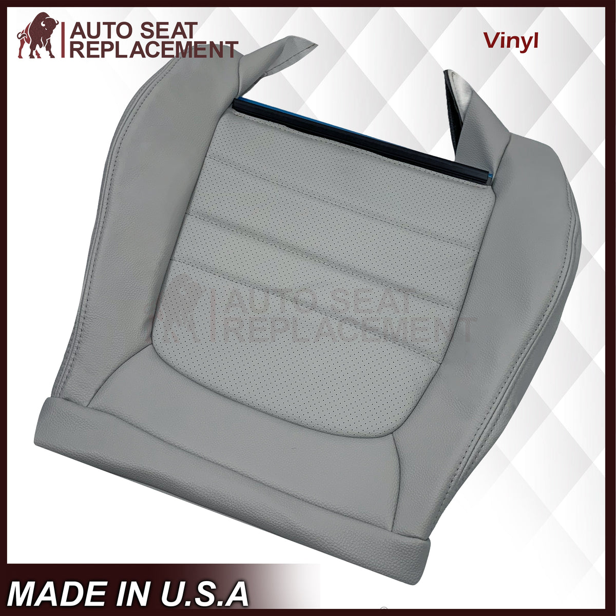 2015 - 2021 Mercedes Benz C250 C300 C350 Coupe Bottom Synthetic Leather Replacement Seat Cover In Gray