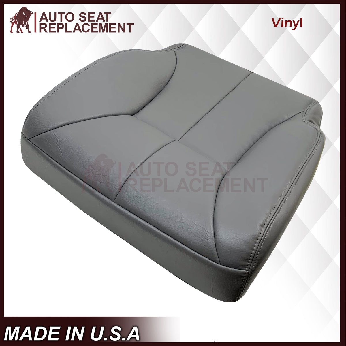 1998-2002 Dodge Ram 1500 2500 3500 Extended Cab Driver OR Passenger Bottom Seat Cover in Mist Gray: Choose From Variation