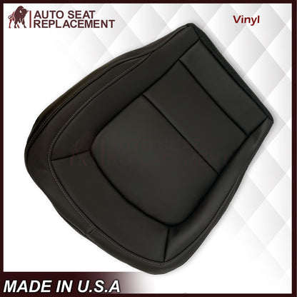 2015 - 2022 GMC Canyon & Canyon Denali (PERFORATED) Replacement Bottom Seat Covers in Jet Black OR Gray / Dune Tan: Choose your side