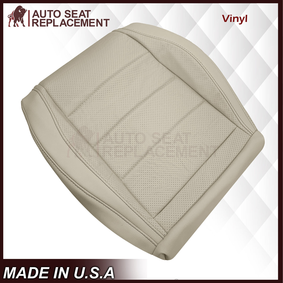 2020 - 2025 Mercedes Benz GLE350 GLE450 Bottom Perforated Replacement Seat Cover In Light Tan (Beige)