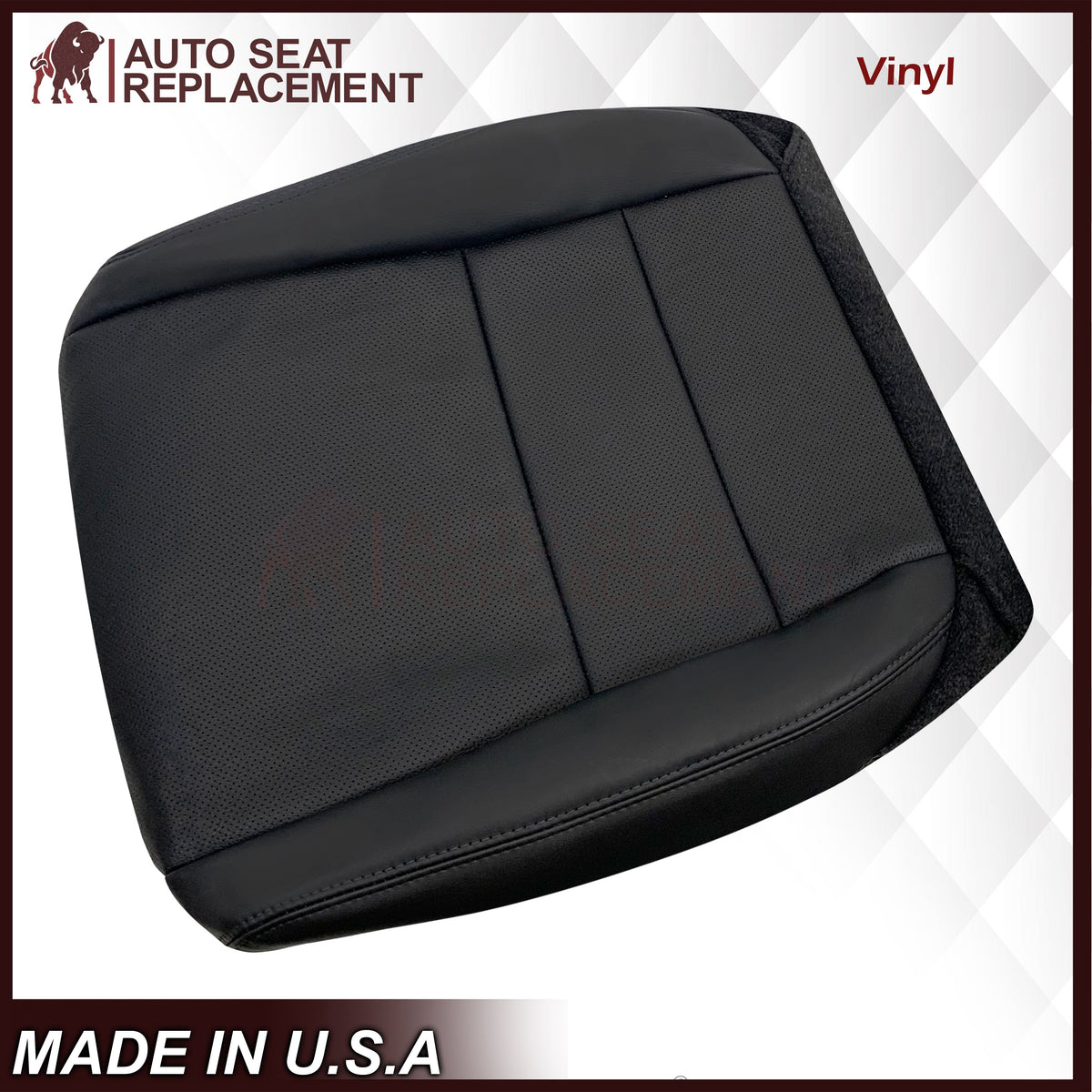 2005 - 2008 Acura TL Driver Or Passenger Seat Covers In Black: Choose Leather OR Synthetic Leather