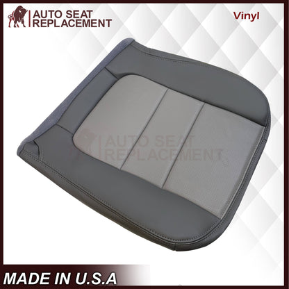 2001 Ford F250 Platinum Edition New Vinyl Replacement Seat Cover in 2-Tone Gray