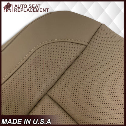 2014 - 2019 Chevy Silverado/GMC Yukon/ Tahoe/ Suburban Perforated Replacement Seat Covers in Tan