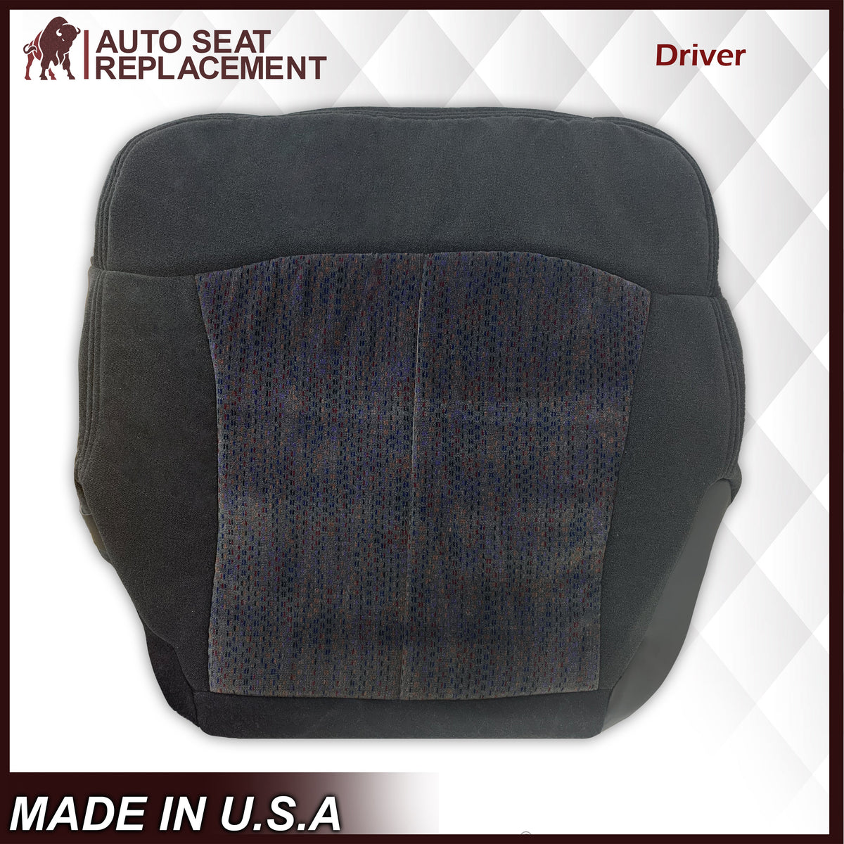 1999 2000 2001 2002 Chevy Silverado 1500 2500 3500 HD LS LT Replacement Seat Cover in Dark Gray Cloth
