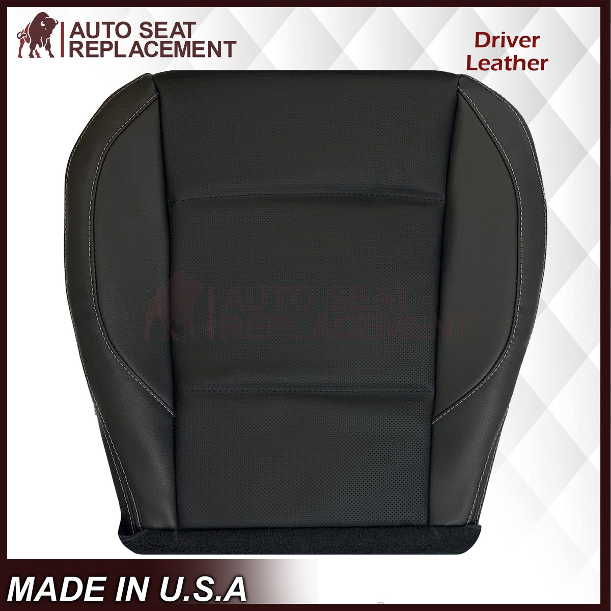 2015 - 2019 Subaru Outback LIMITED Front Bottom Replacement Seat Covers In Black