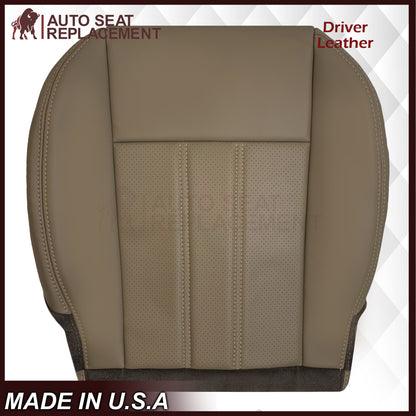 2008 -2020 For Dodge Grand Caravan Front Replacement Seat Cover: Tan Perforated