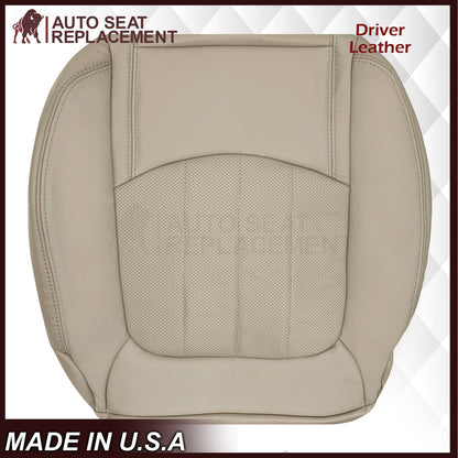 2009-2012 Chevrolet Traverse LT/LTZ Driver or Passenger Replacement Seat Cover: Perforated, Tan