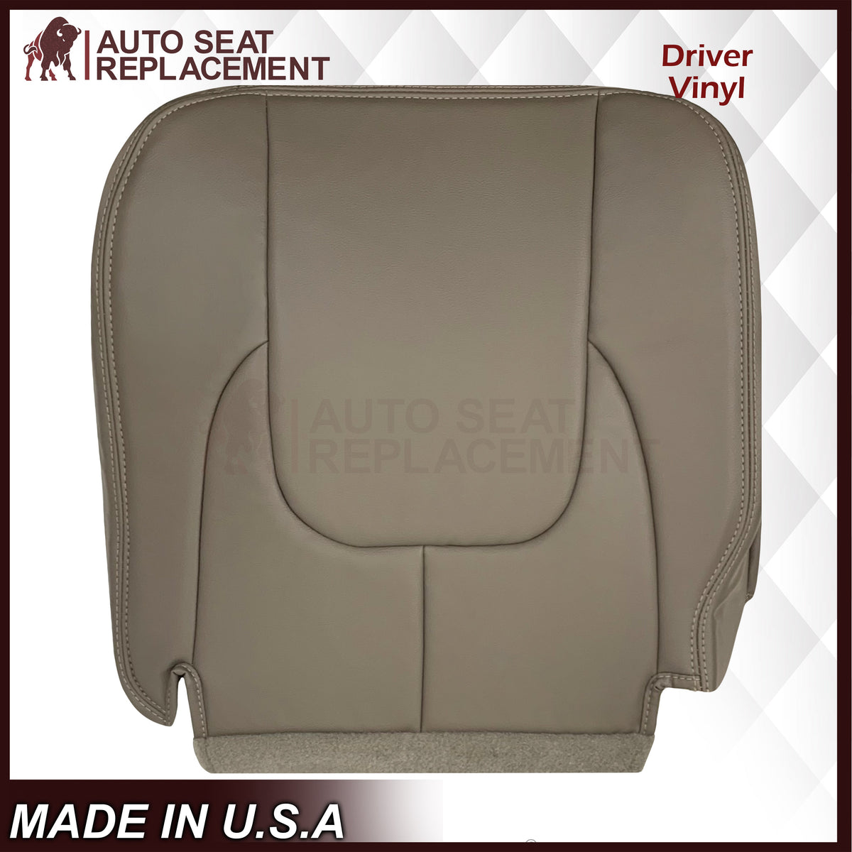 2002 - 2003 Dodge Ram 1500 2500 3500 4500 Laramie SLT Replacement Synthetic Leather & Suede Seat Cover In Tan