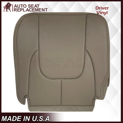2002 - 2003 Dodge Ram 1500 2500 3500 4500 Laramie SLT Replacement Synthetic Leather & Suede Seat Cover In Tan