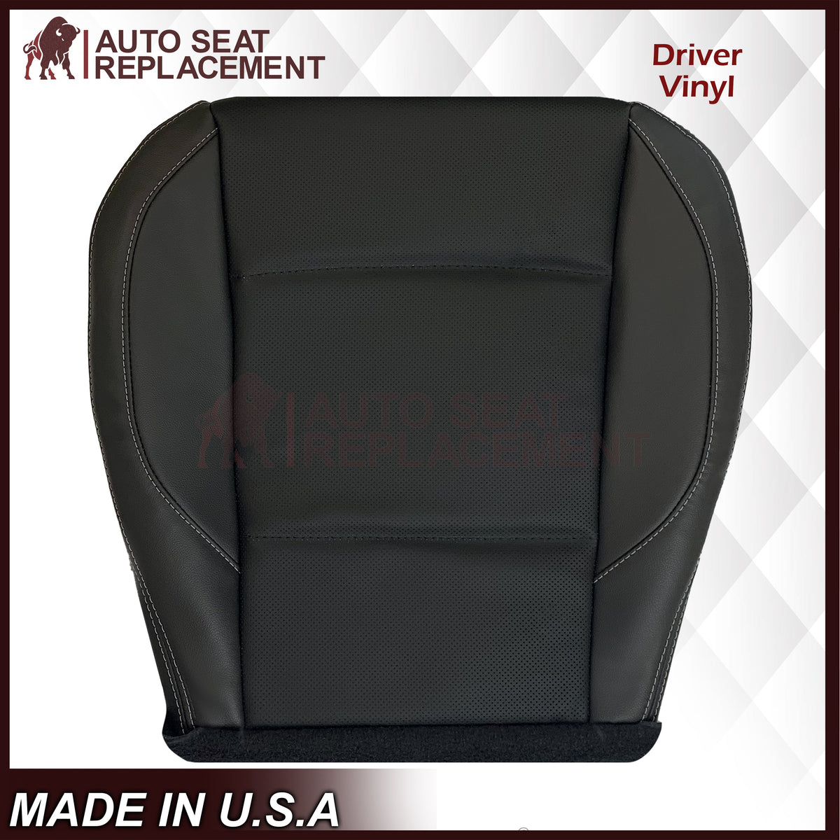 2015 - 2019 Subaru Outback LIMITED Front Bottom Replacement Seat Covers In Black