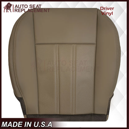 2008 -2020 For Dodge Grand Caravan Front Replacement Seat Cover: Tan Perforated