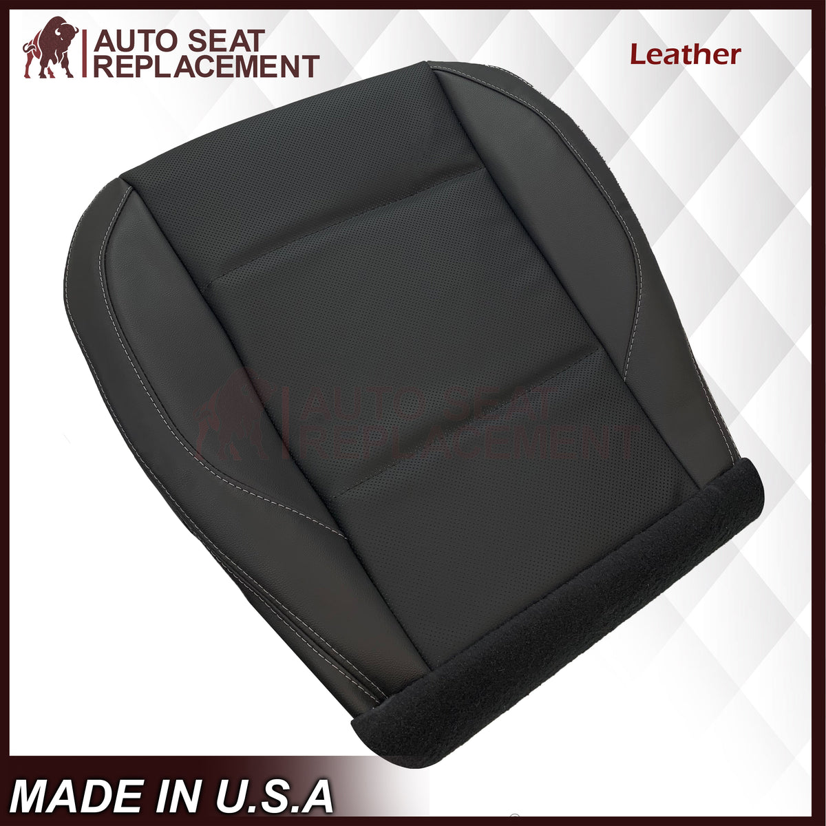 2015 - 2019 Subaru Outback LIMITED Front Bottom Replacement Seat Covers In Black