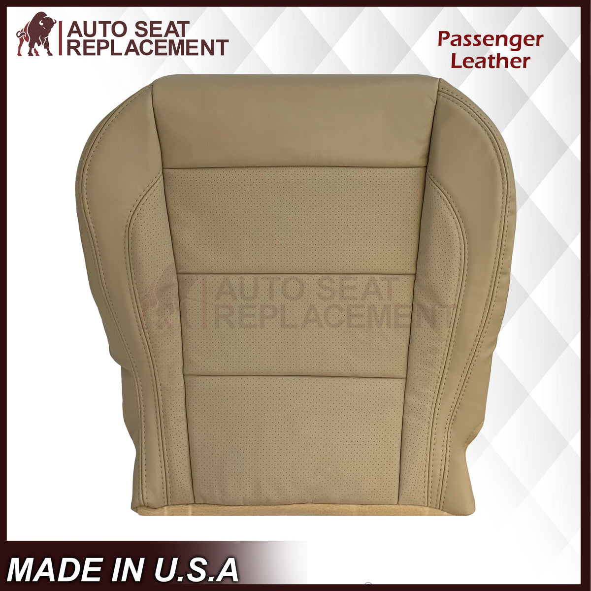 2007 - 2010 Jaguar XK XK-R Genuine Leather OR Synthetic Leather Seat Covers In Caramel Tan