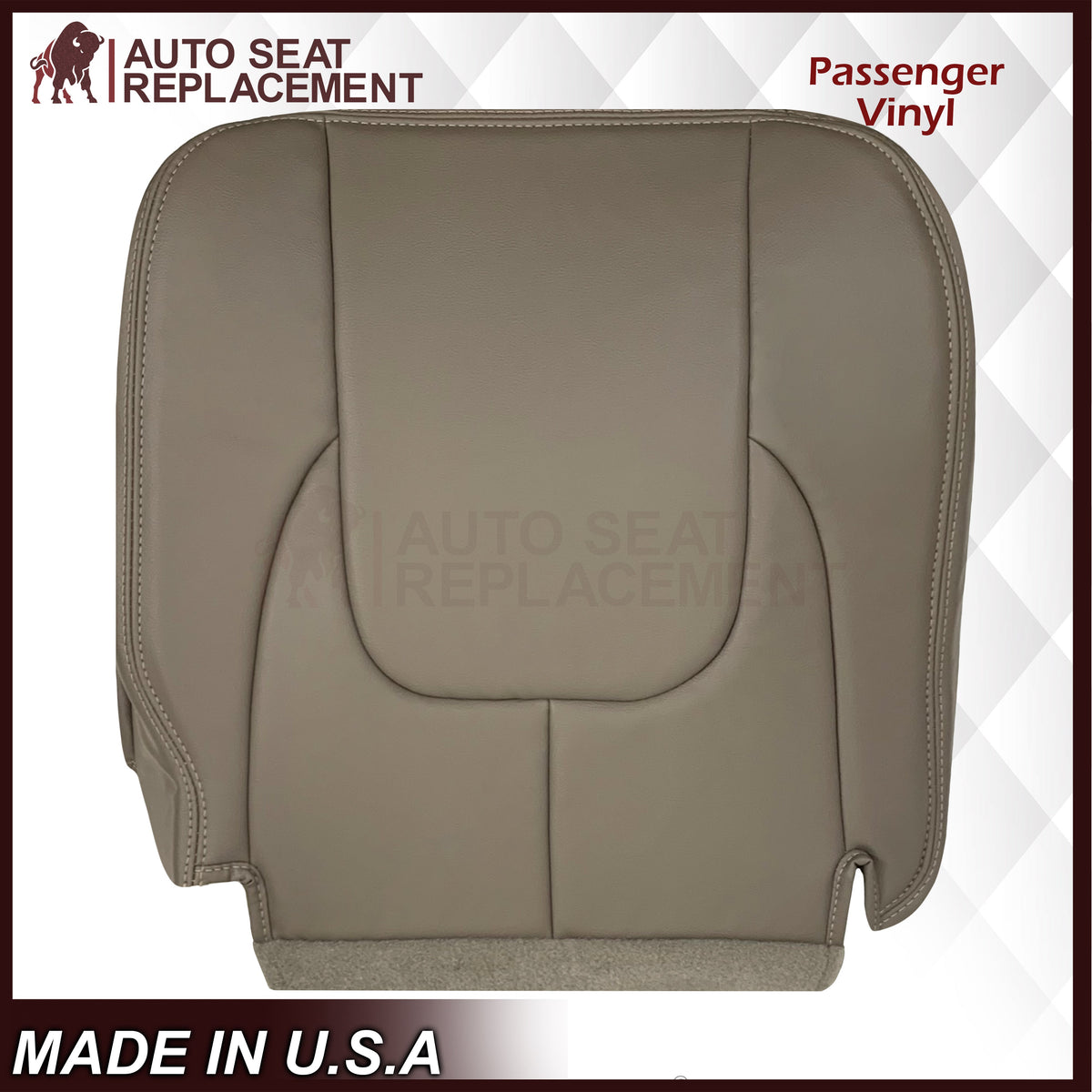 2002 - 2003 Dodge Ram 1500 2500 3500 4500 Laramie SLT Replacement Synthetic Leather & Suede Seat Cover In Tan