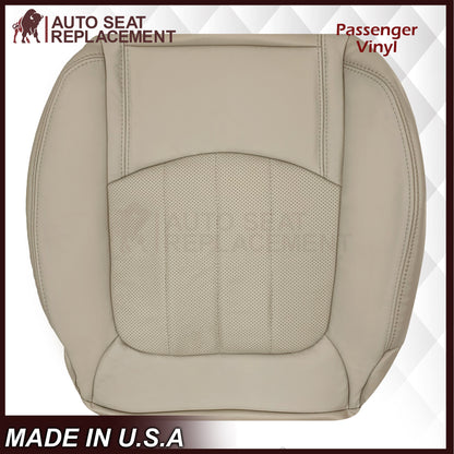 2009-2012 Chevrolet Traverse LT/LTZ Driver or Passenger Replacement Seat Cover: Perforated, Tan