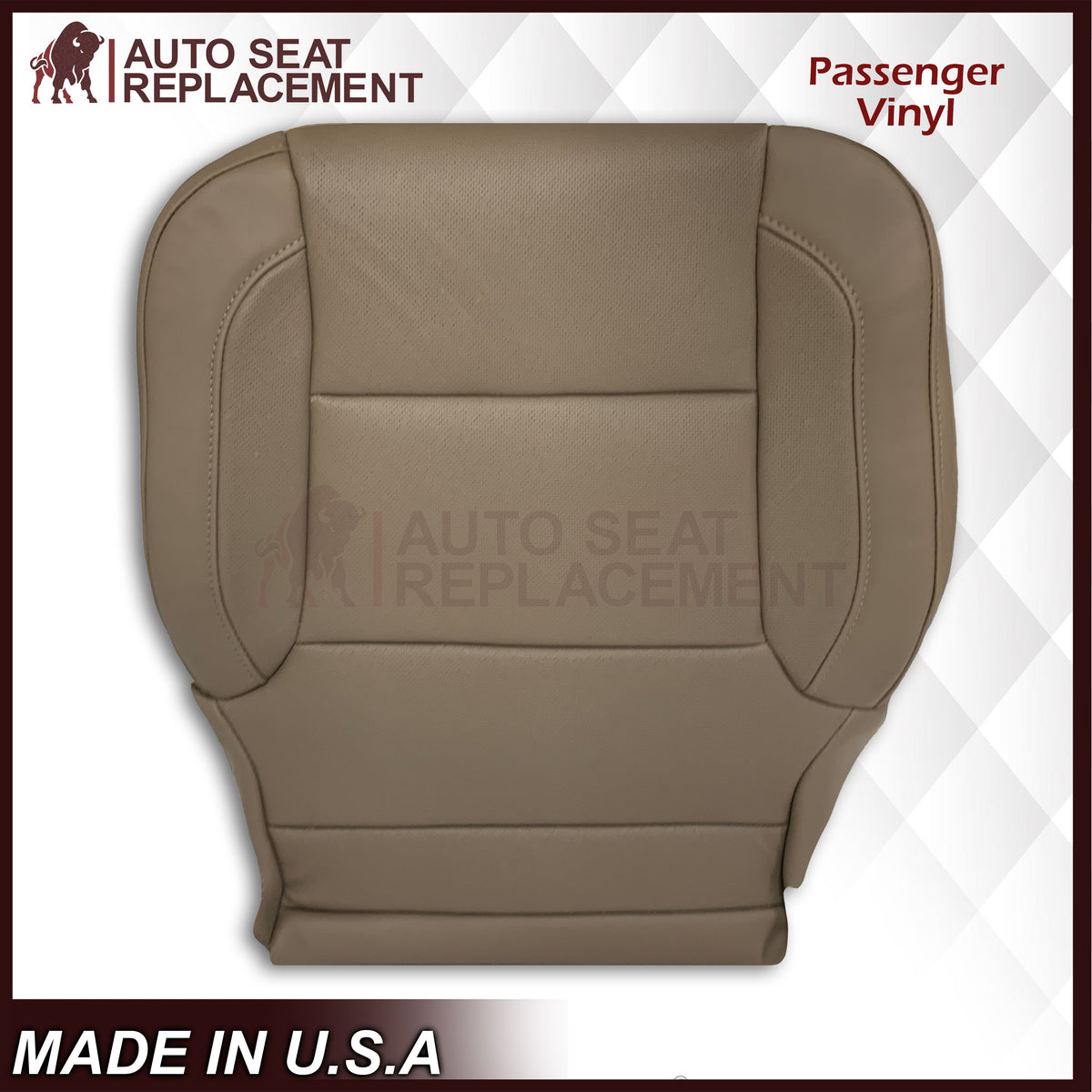 2014 - 2019 Chevy Silverado/GMC Yukon/ Tahoe/ Suburban Perforated Replacement Seat Covers in Tan
