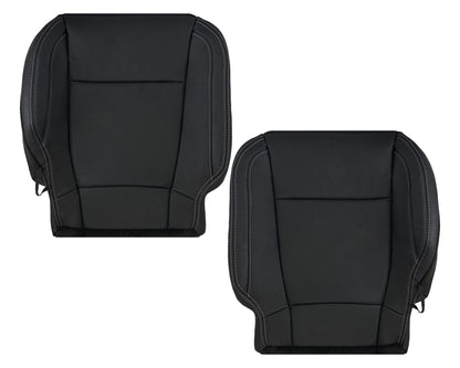 2015-2017 Ford F150 Lariat Charcoal Black Replacement Seat Covers in Leather or Synthetic Leather