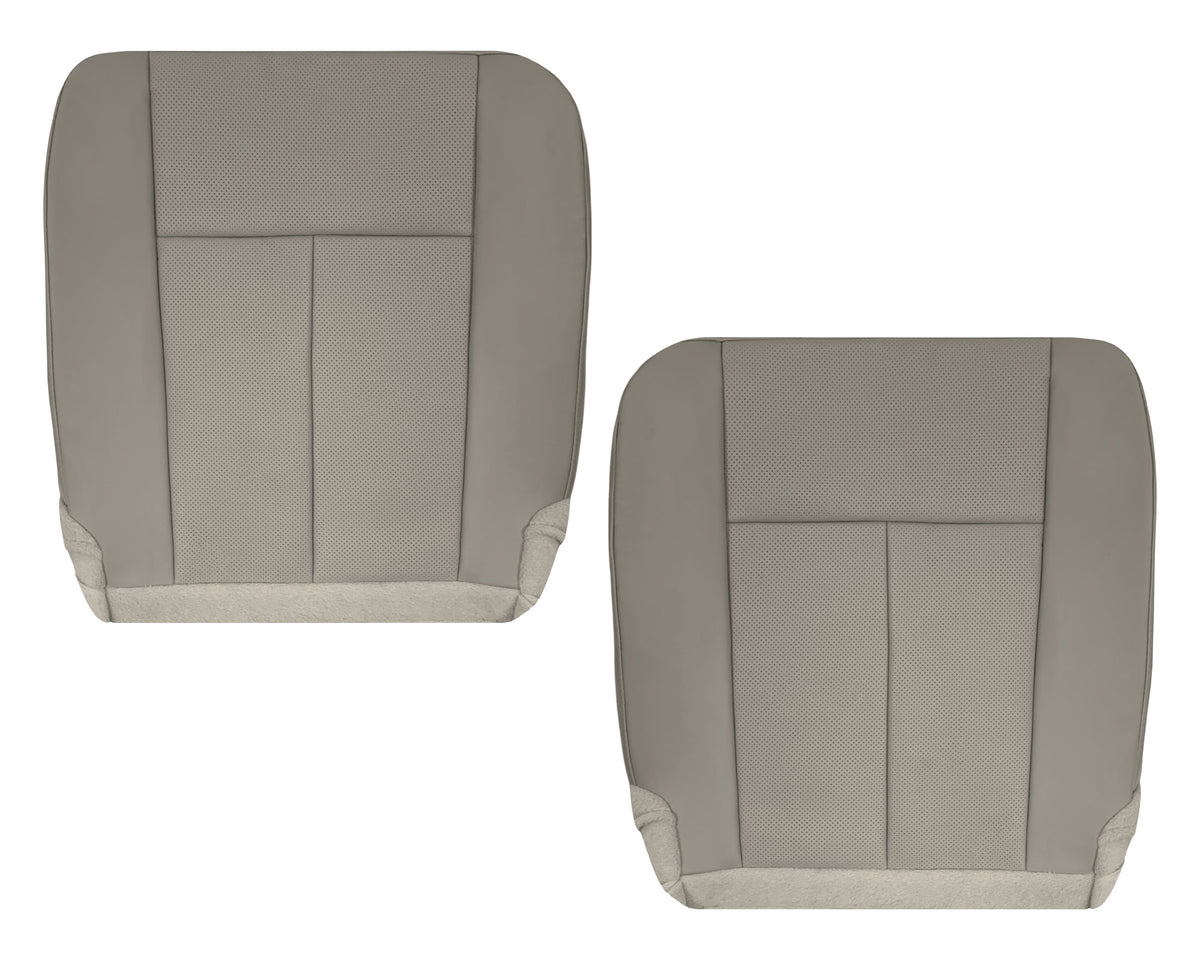 2007-2014 Ford Expedition Eddie Bauer/XLT PERFORATED Leather Replacement Seat Cover in Gray