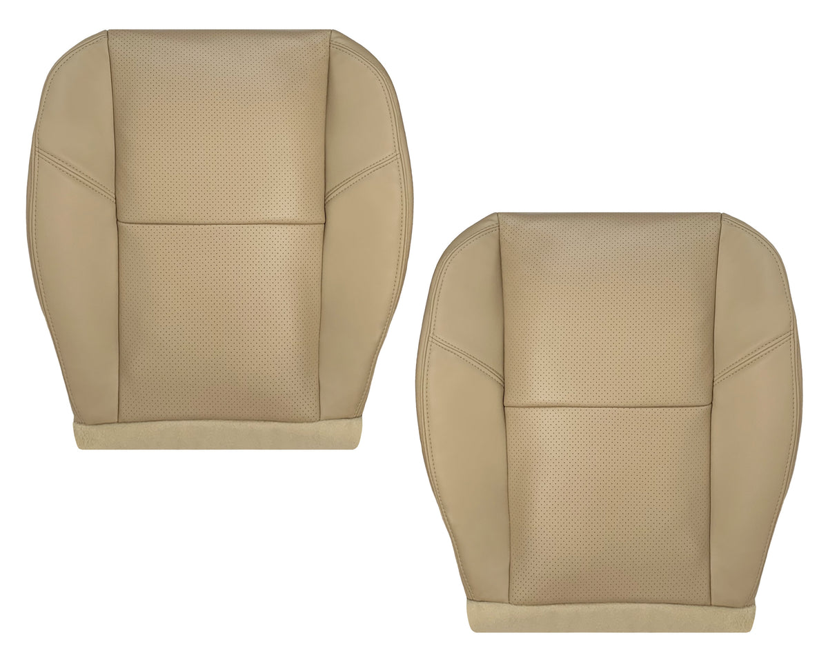 2007-2014 Chevy Silverado Suburban Tahoe Perforated Seat Cover in Light Cashmere Tan: Choose From Variation