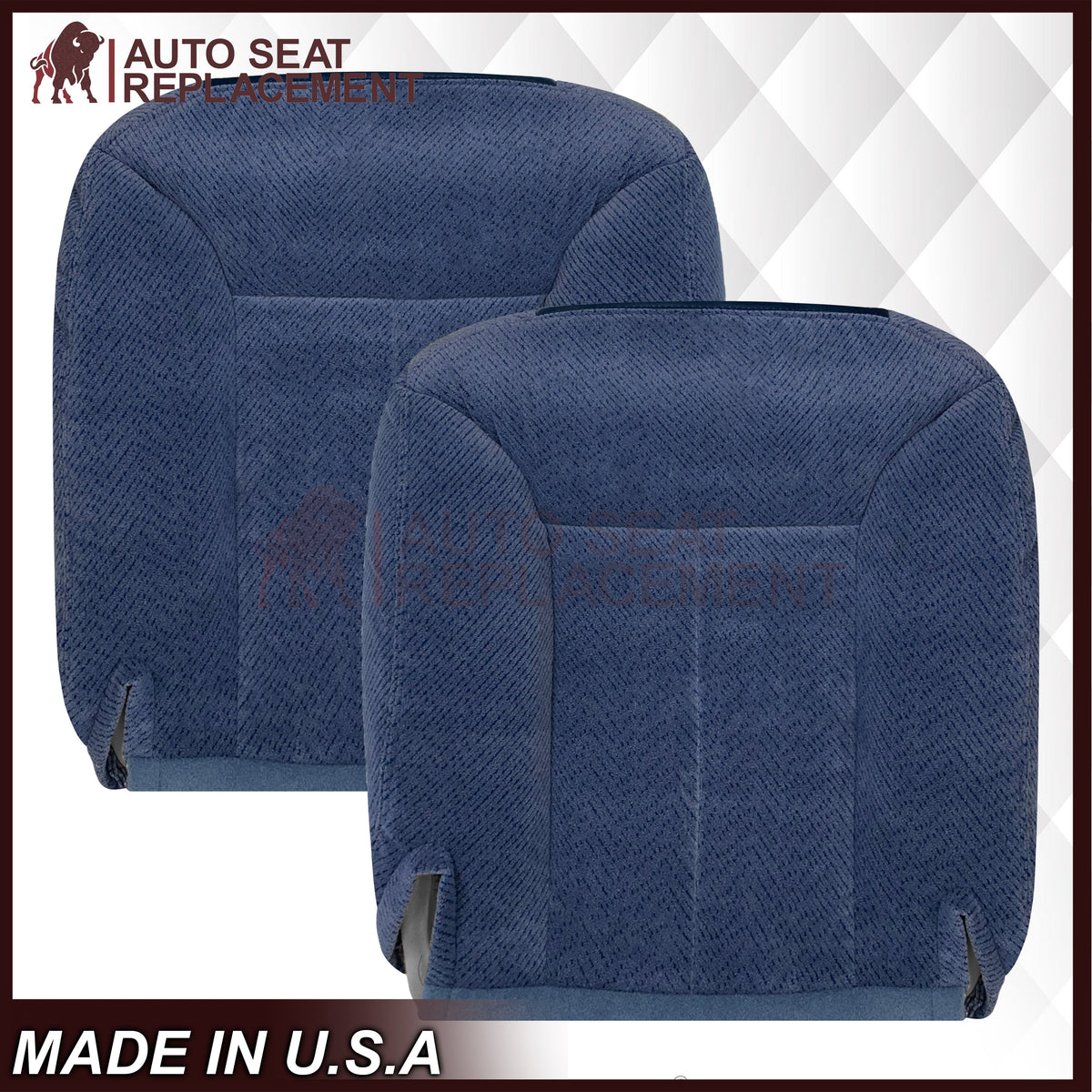 1995-1999 Chevy Tahoe Suburban Silverado Replacement Bottom Cloth Seat Cover in Navy Blue: Choose your options