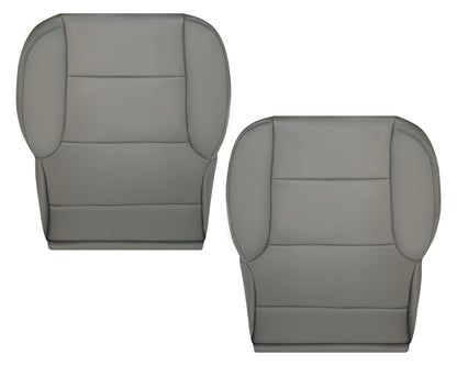 2014-2024 Chevy Silverado 4500HD 5500HD 6500HD WORK TRUCK Synthetic Leather Seat Covers: Gray