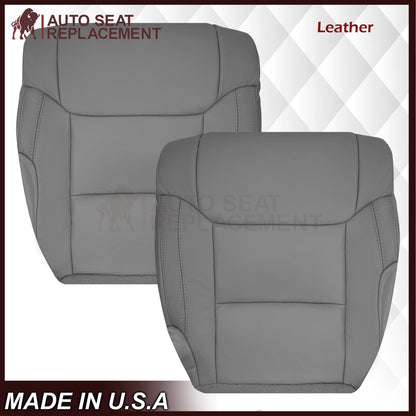 2014-2021 Toyota Tundra Work Truck Driver OR Passenger Side Replacement Leather OR Synthetic Leather Seat Cover: Gray