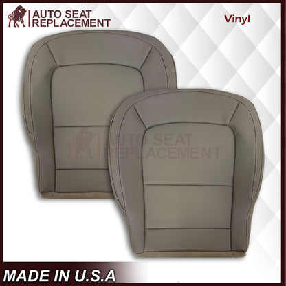 2015 - 2022 GMC Canyon & Canyon Denali (PERFORATED) Replacement Bottom Seat Covers in Jet Black OR Gray / Dune Tan: Choose your side