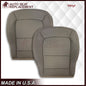 2015 - 2022 GMC Canyon & Canyon Denali (PERFORATED) Replacement Bottom Seat Covers in Jet Black OR Gray / Dune Tan: Choose your side