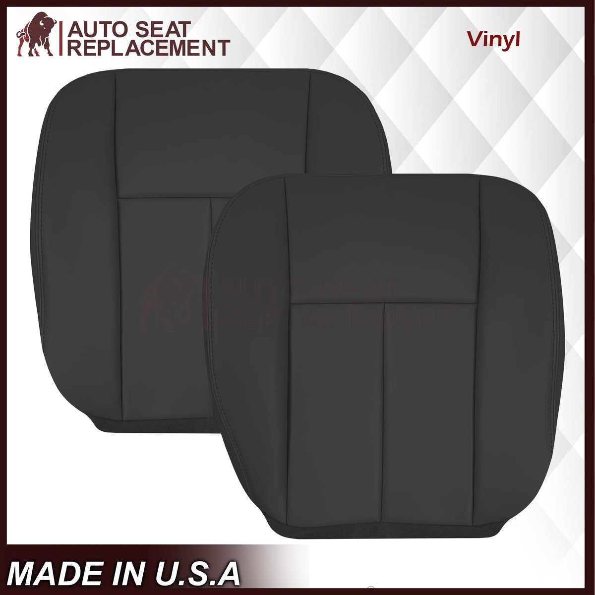 2005-2009 GMC Envoy SLT Denali - Replacement Leather Seat Cover In Black