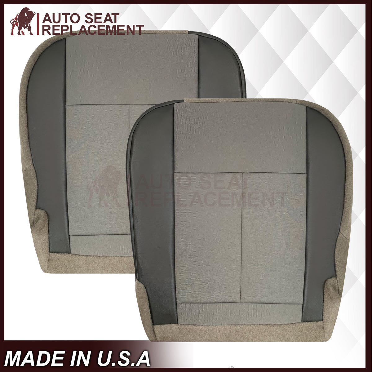 2012 - 2021 For Nissan NV1500 NV2500 NV3500 Replacement Cloth Seat Covers In Gray