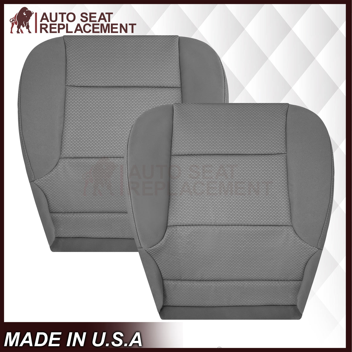 2014-2019 Chevy Silverado LS LT Z71 Replacement Cloth Seat Cover: Gray