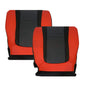 2014 Ford F-150 Raptor SVT Top or Bottom Perforated Seat Cover in 2 Tone Red-Black Choose: Leather or Vinyl