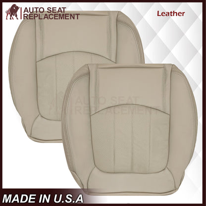 2009-2012 Chevrolet Traverse LT/LTZ Driver or Passenger Replacement Seat Cover: Perforated, Tan