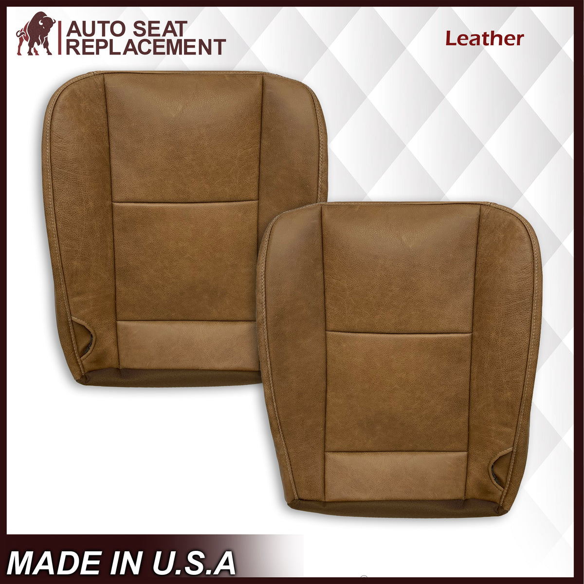 2002-2007 Ford F250 F350 King Ranch Replacement Cowhide Genuine Leather Seat Covers